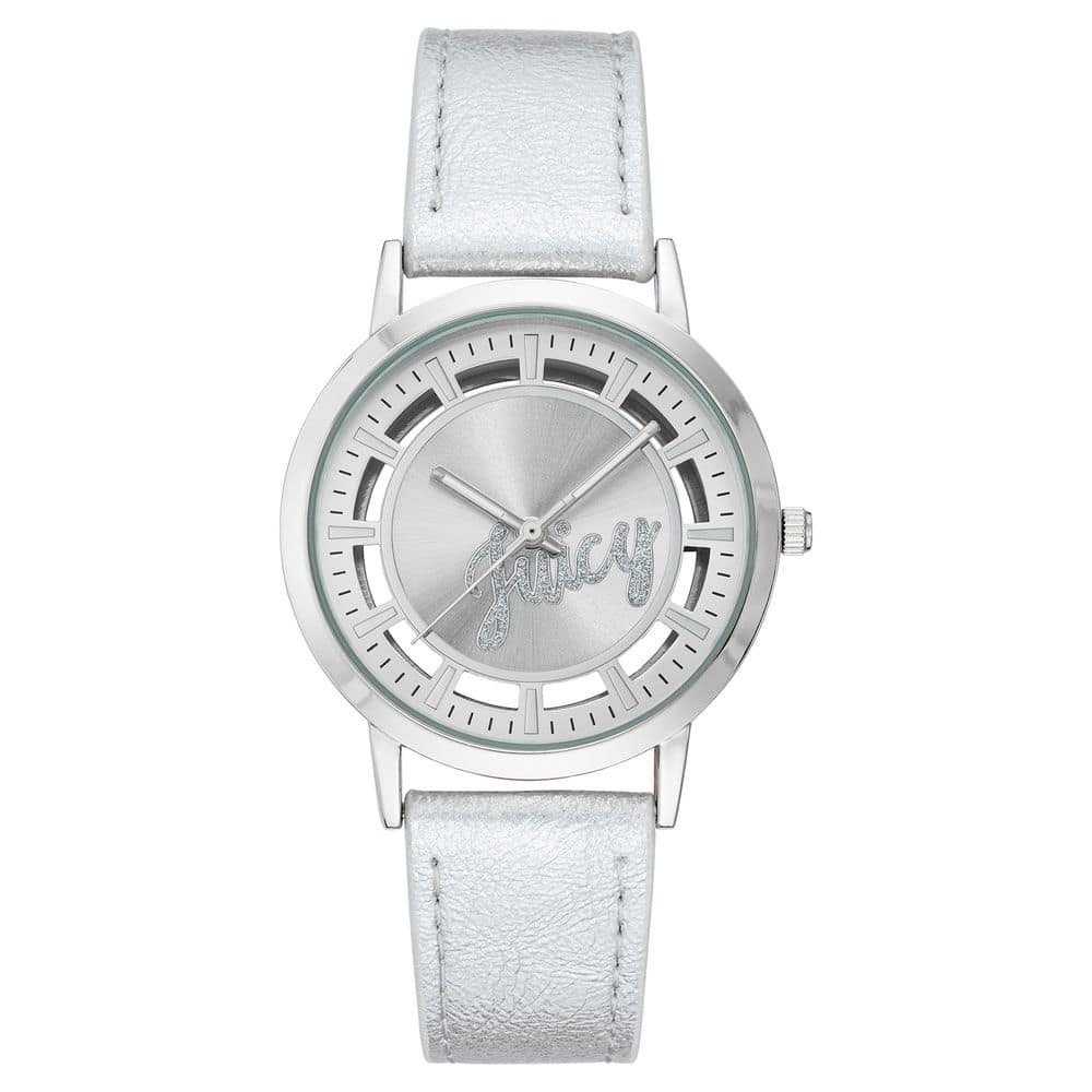 Juicy Couture Silver Plastic Dress Watch