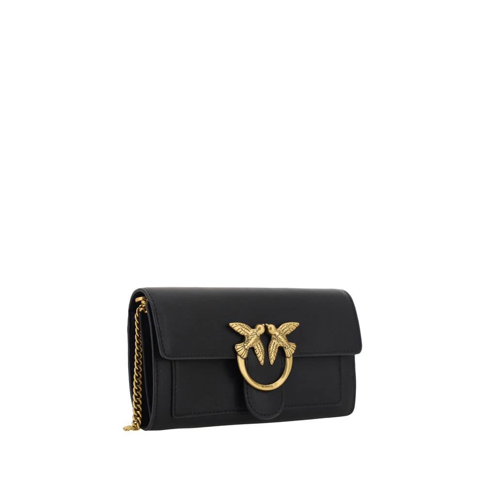 PINKO Black Calf Leather Bos Taurus Wallet - Image 2