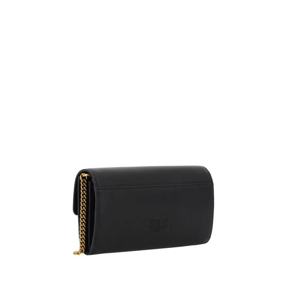 PINKO Black Calf Leather Bos Taurus Wallet - Image 3