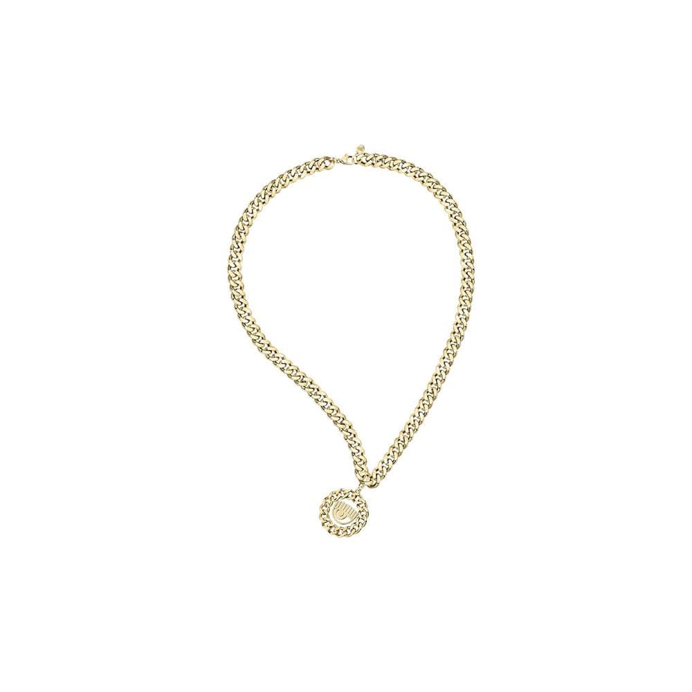 Chiara Ferragni Gold Stainless Steel Necklace