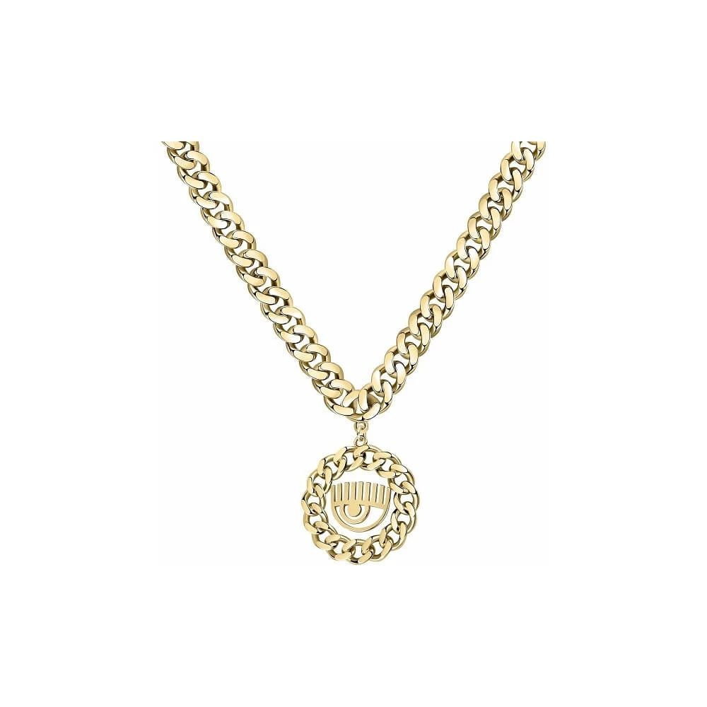 Chiara Ferragni Gold Stainless Steel Necklace - Image 2