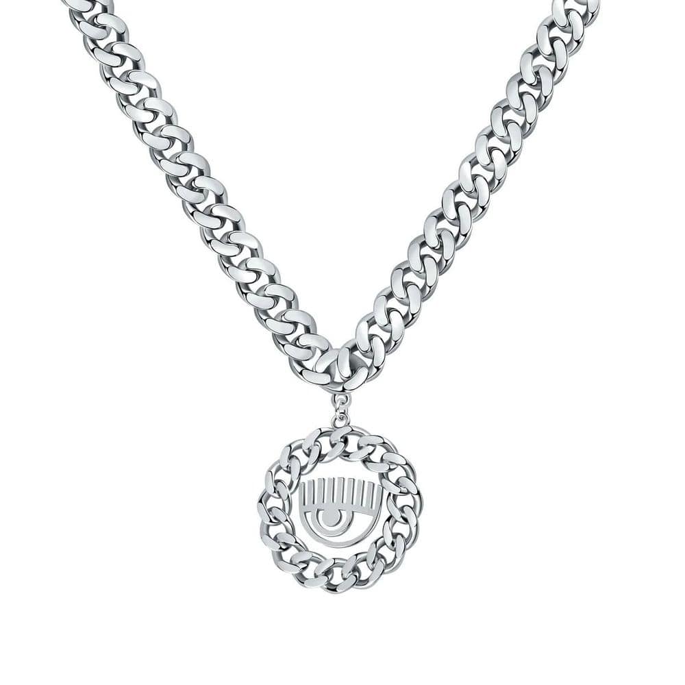 Chiara Ferragni Gray Stainless Steel Necklace - Image 2