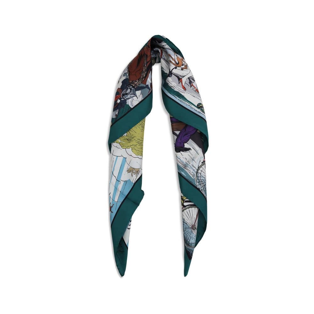 Burberry Multicolor Silk Scarf - Image 2