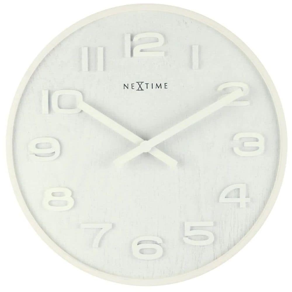 NEXTIME White Wood Dress Watch