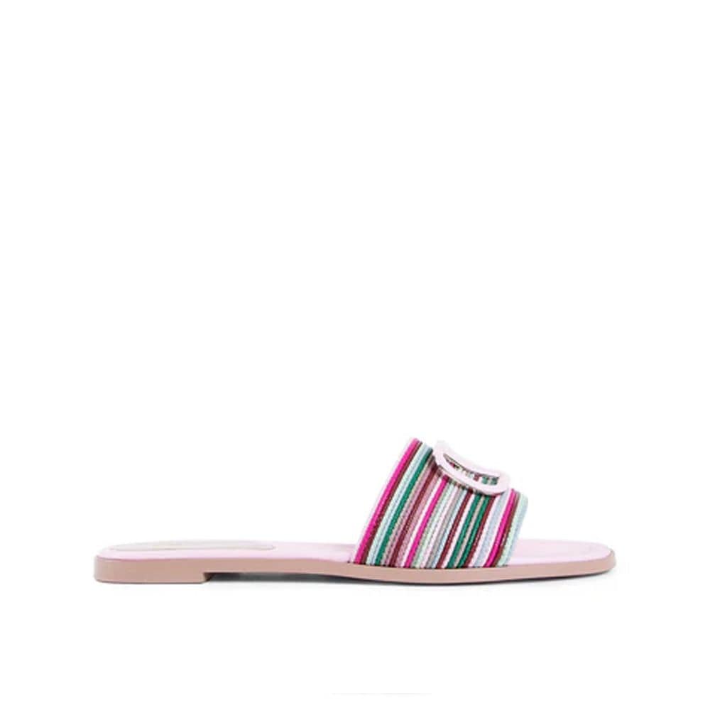Valentino Garavani Multicolor Leather Slides