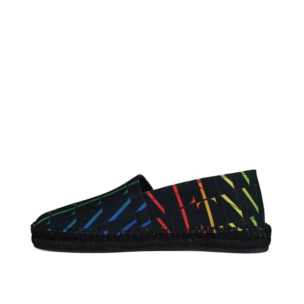 Valentino Garavani Black Canvas Espadrilles - Image 3