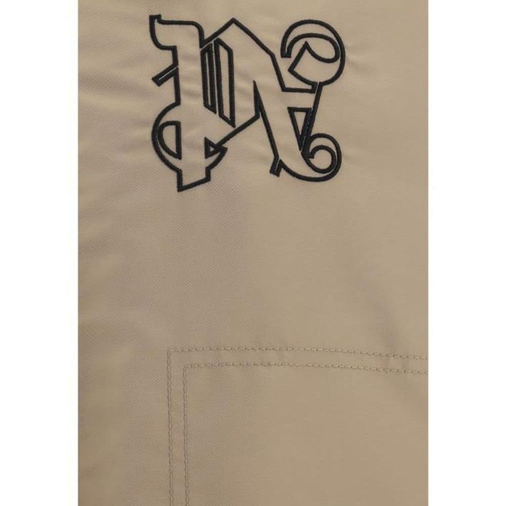 Palm Angels Beige Polyamide Bomber - Image 4
