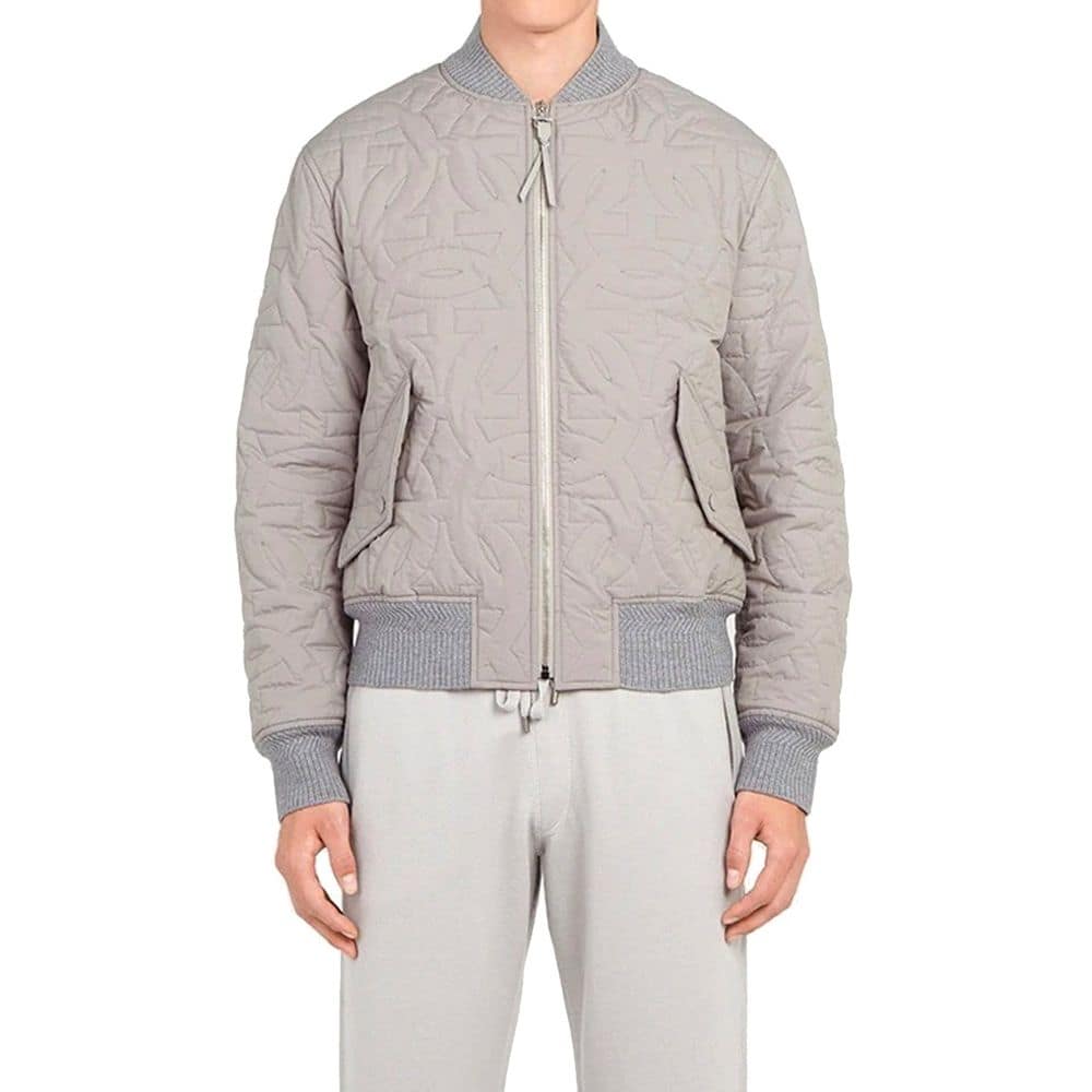 Salvatore Ferragamo Gray Polyester Bomber - Image 2