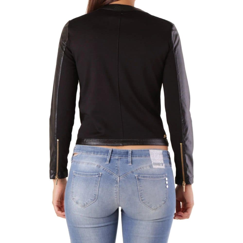 Met Black Viscose Biker Jacket - Image 2