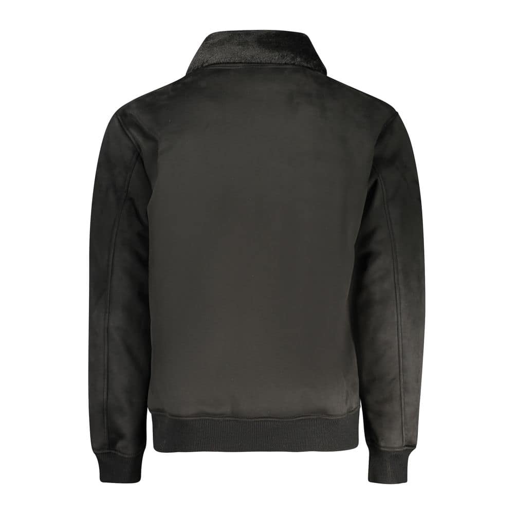 Guess Jeans Nero Poliuretano Men Jacket - Image 2