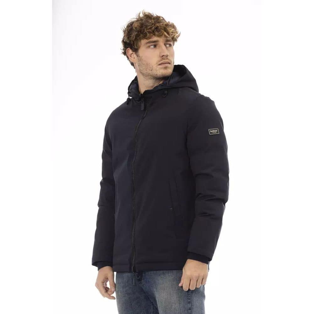 Baldinini Trend Blue Polyester Shell Jacket - Image 2