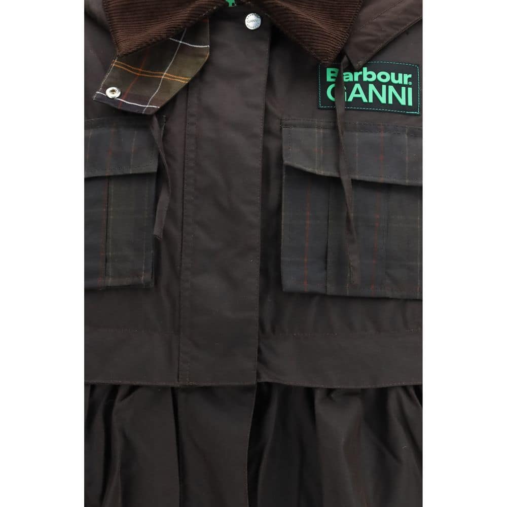 Barbour Brown Cotton Coat - Image 3