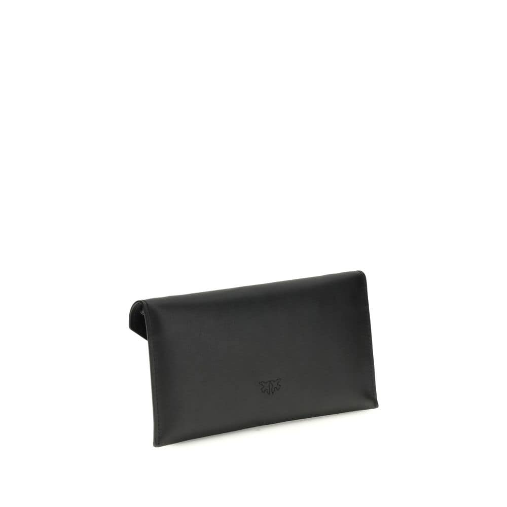 PINKO Black Calf Leather Bos Taurus Clutch Bag - Image 3