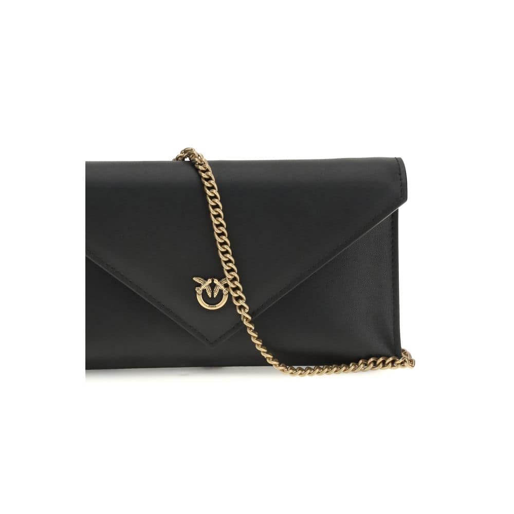 PINKO Black Calf Leather Bos Taurus Clutch Bag - Image 4