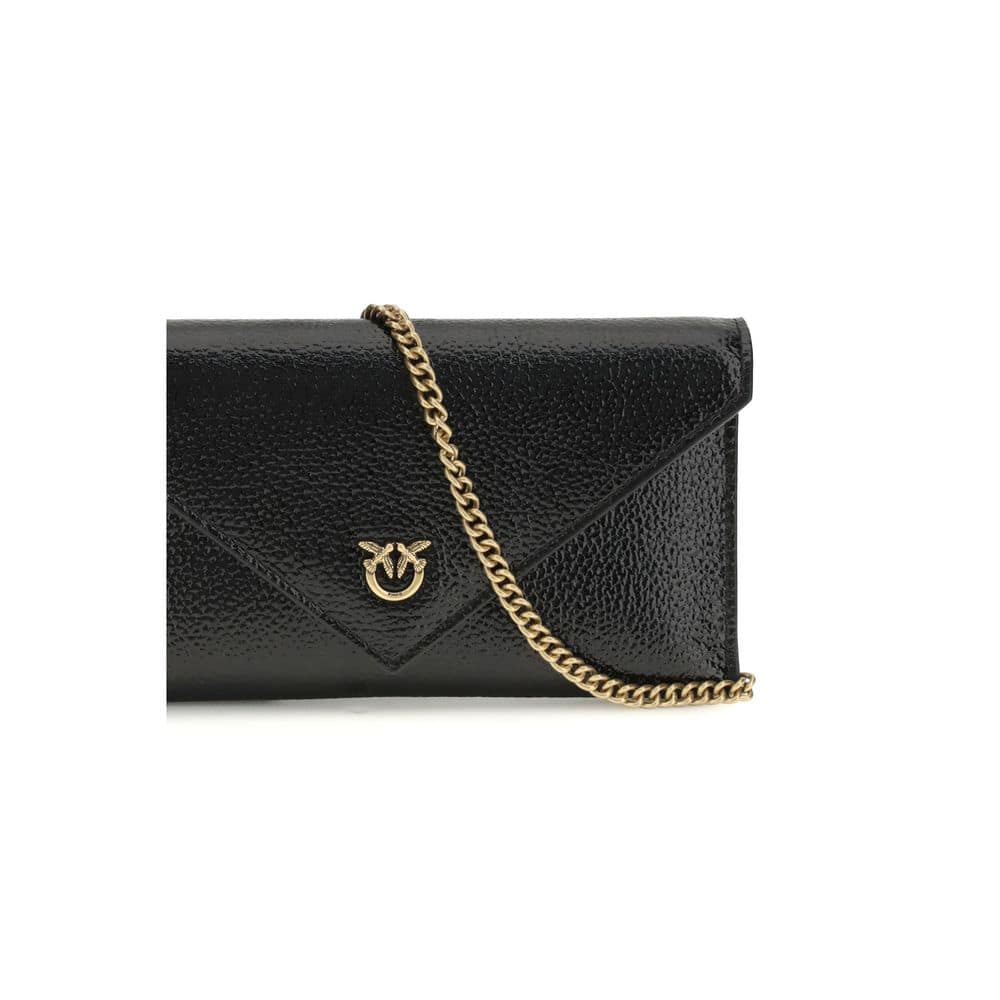 PINKO Black Calf Leather Bos Taurus Clutch Bag - Image 4