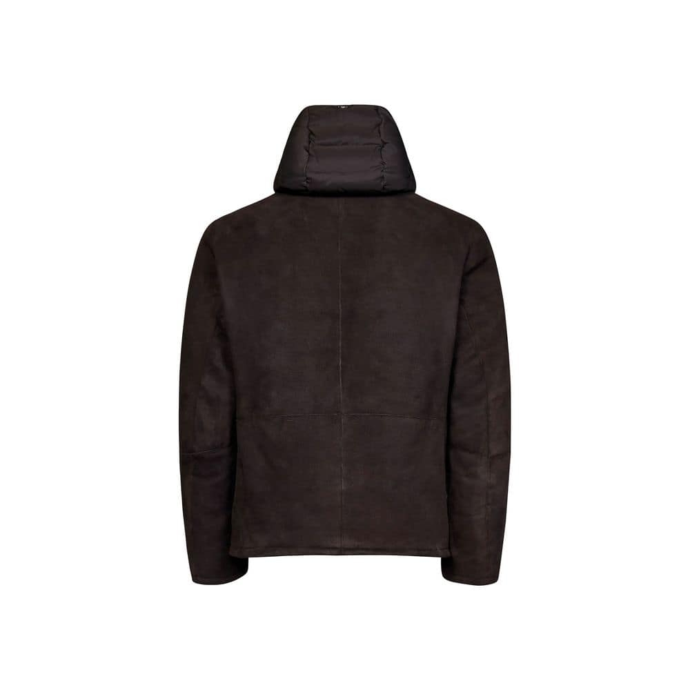 Herno Brown Lambskin Shell Jacket - Image 2