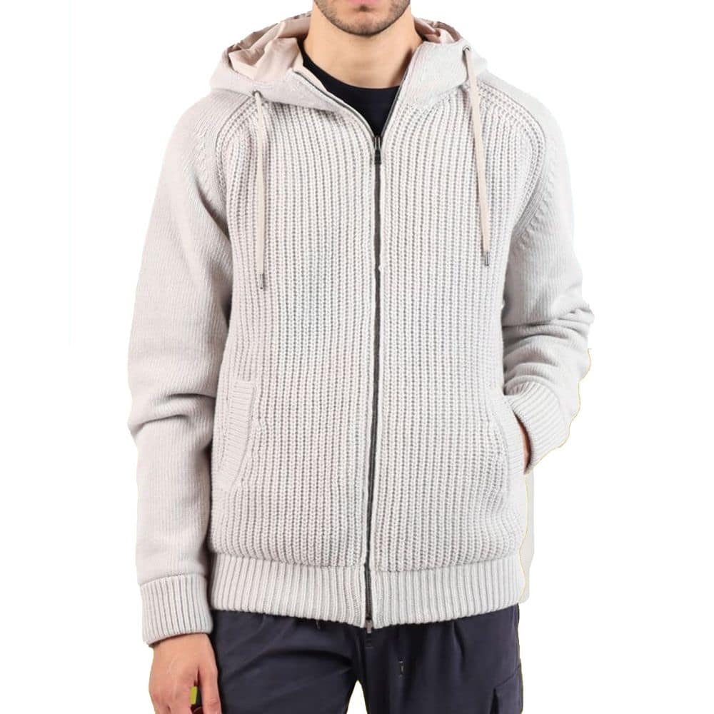Herno Gray Wool Bomber - Image 2