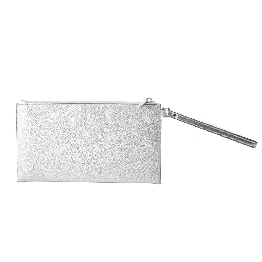 Michael Kors Gray Leather Clutch Bag - Image 2