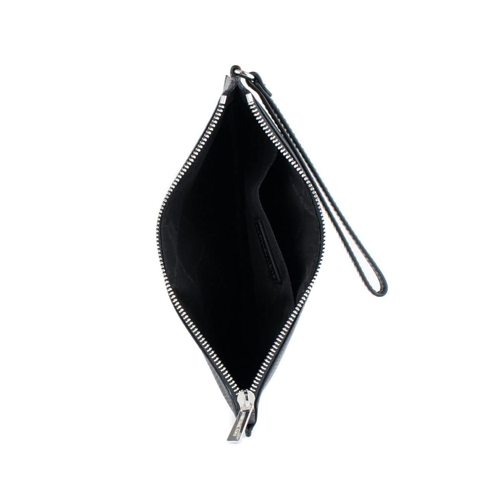 Michael Kors Black Leather Clutch Bag - Image 3