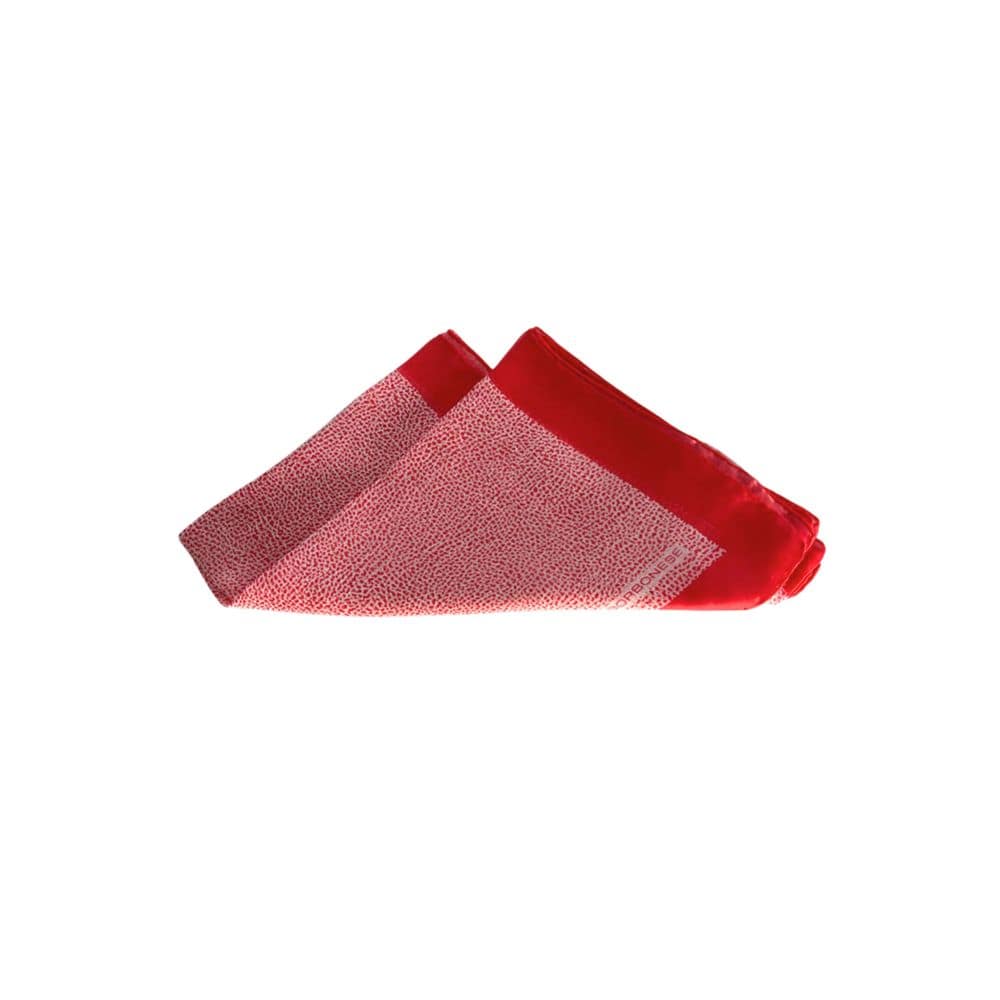 Borbonese Red Silk Women Scarf - Image 3
