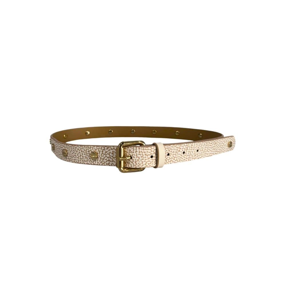 Borbonese Beige Polyvinyl Women's Belt - Image 2