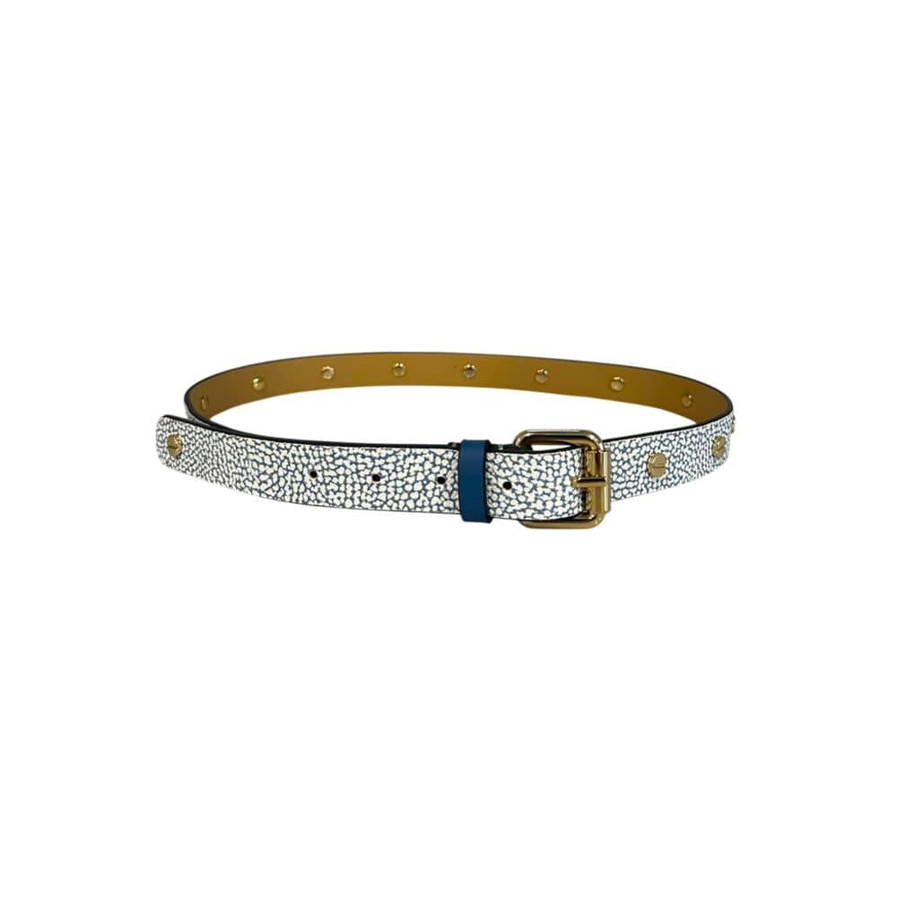 Borbonese Blue Polyvinyl Women's Belt - Image 2