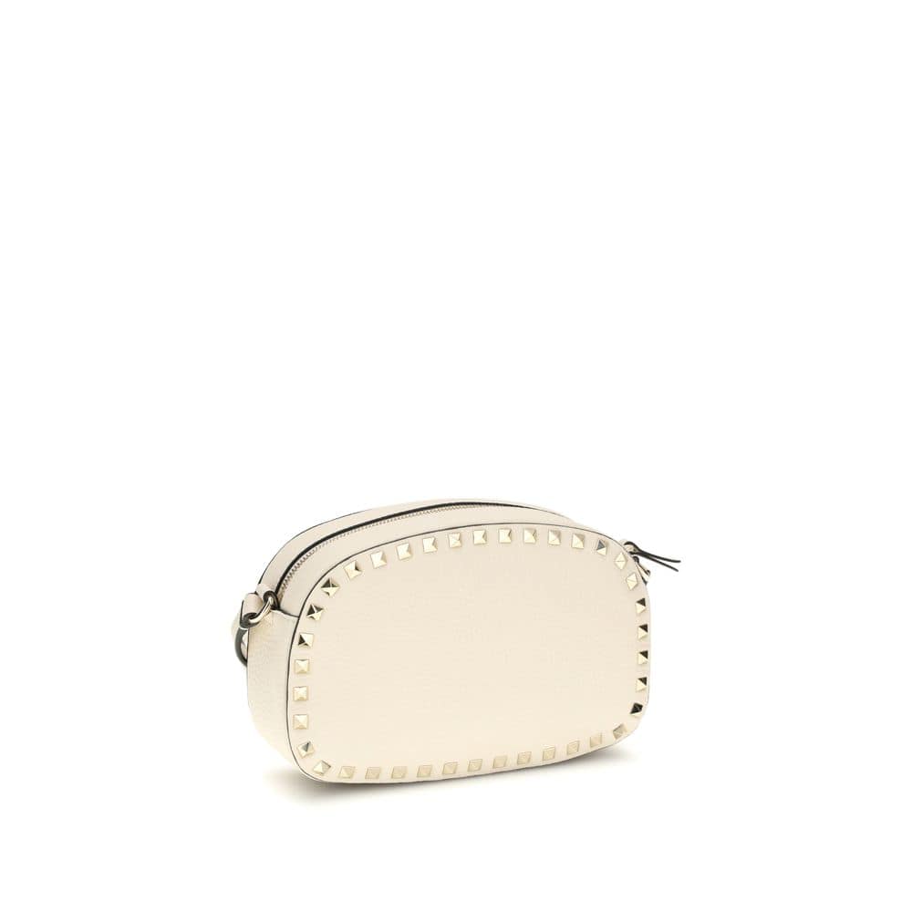 Valentino Garavani Beige Calf Leather Bos Taurus Shoulder Bag - Image 3