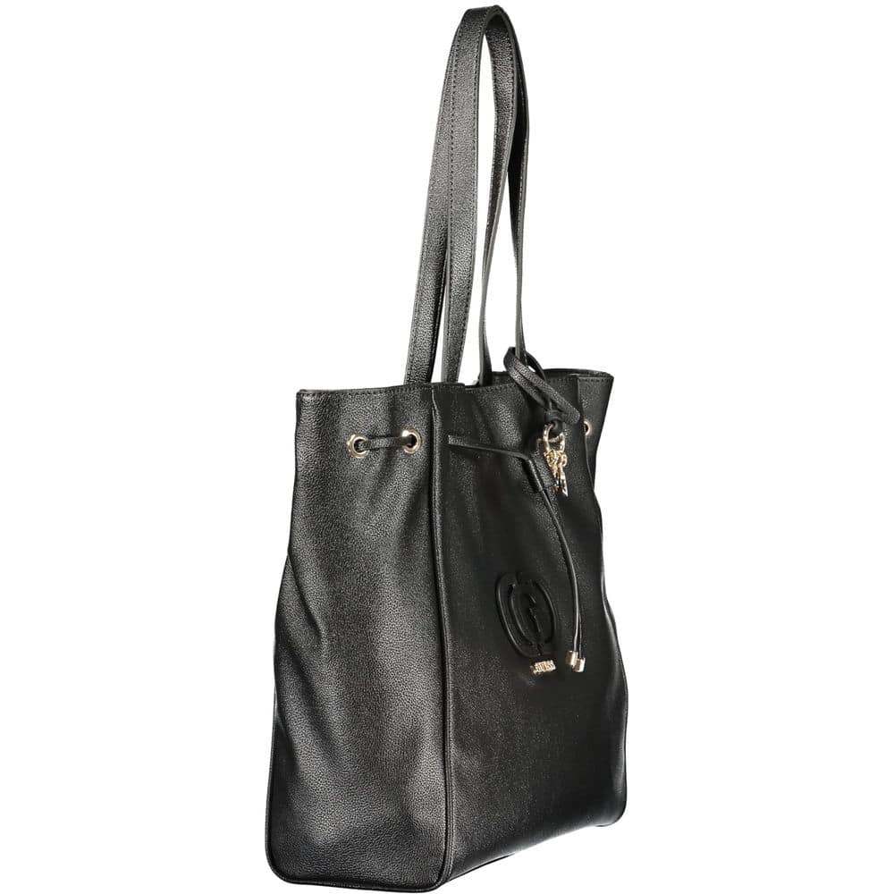 Guess Jeans Nero Poliuretano Women Handbag - Image 3