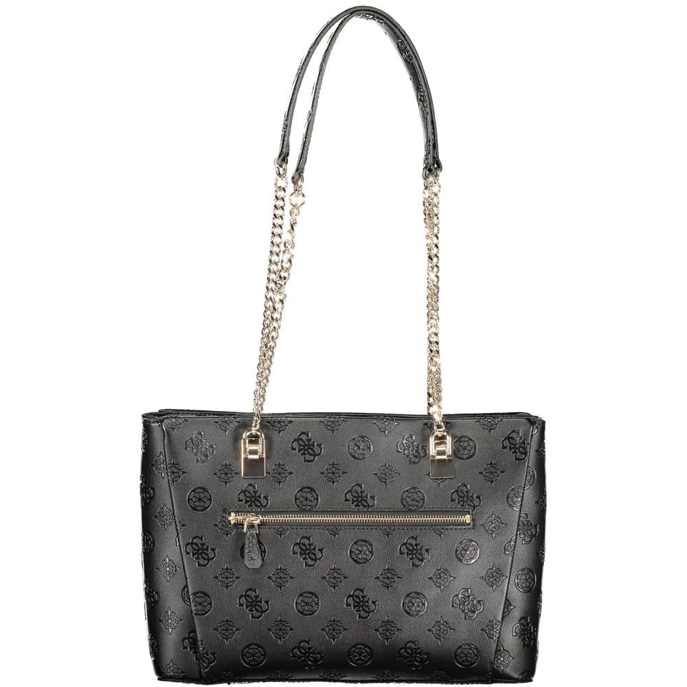 Guess Jeans Nero Poliuretano Women Handbag - Image 2