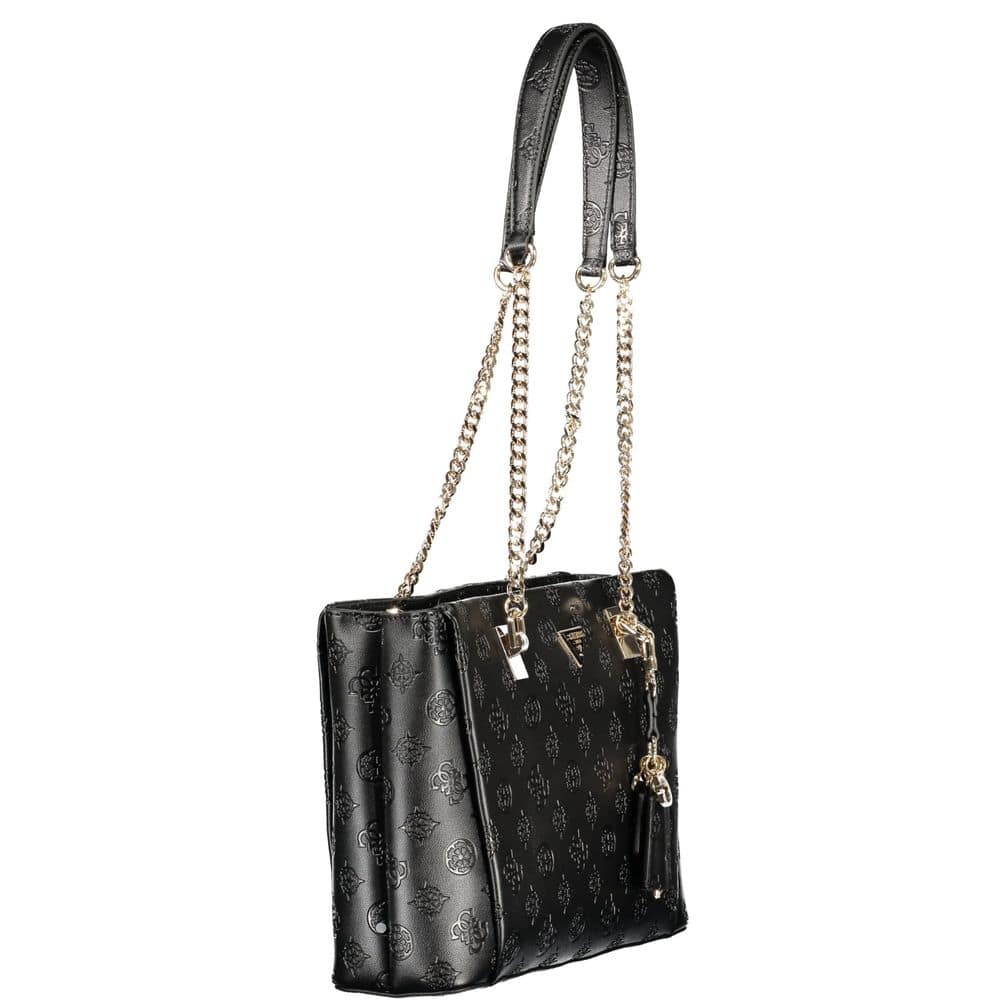Guess Jeans Nero Poliuretano Women Handbag - Image 3
