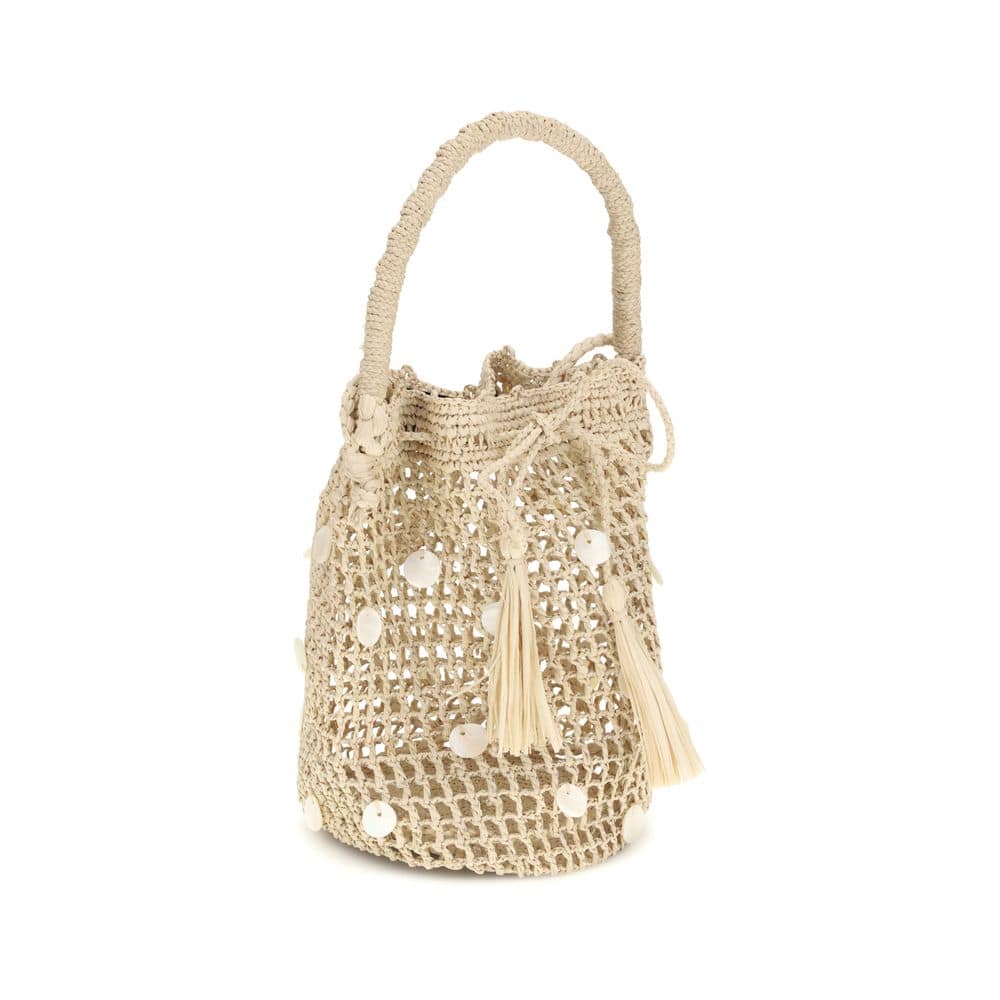 Alanui Beige Raffia Backet Bag - Image 2