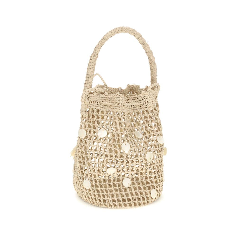 Alanui Beige Raffia Backet Bag - Image 3