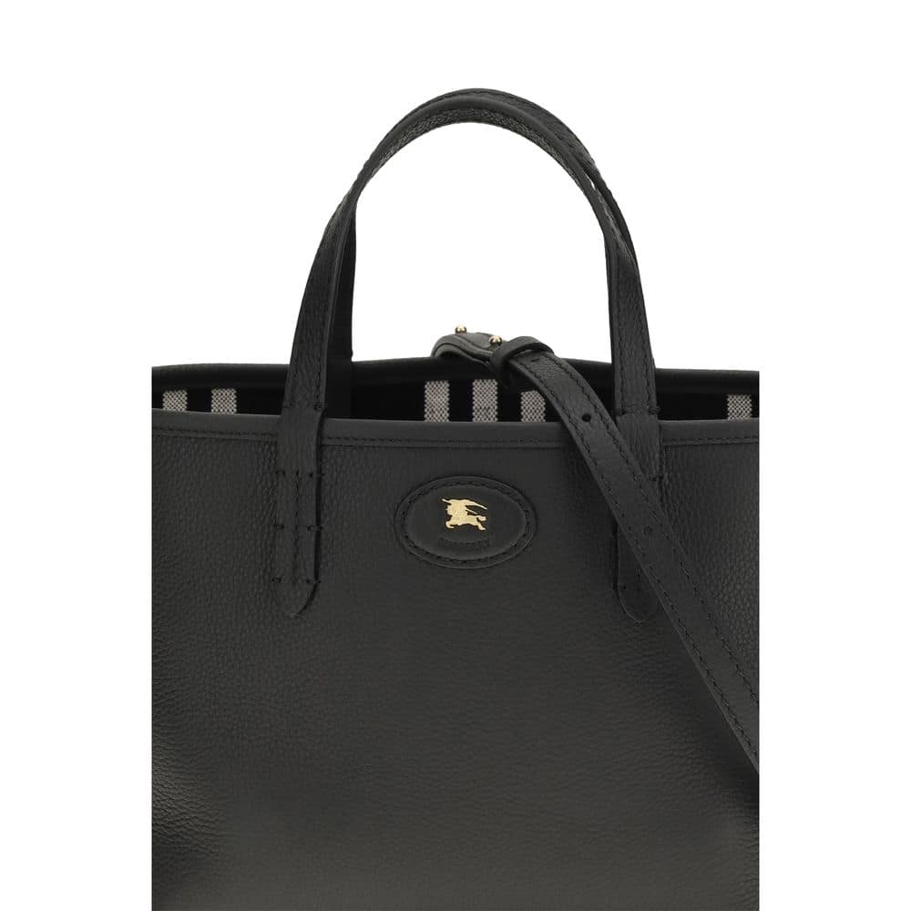 Burberry Black Calf Leather Bos Taurus Shoulder Bag - Image 4