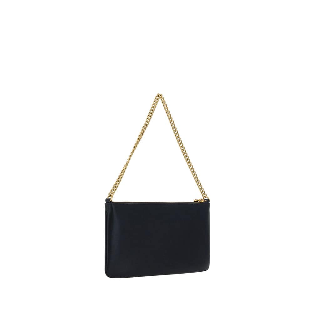 PINKO Black Calf Leather Bos Taurus Shoulder Bag - Image 3