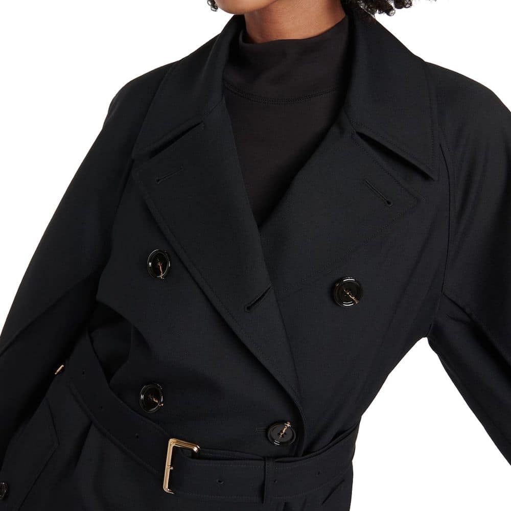 Burberry Black Polyester Coat - Image 4