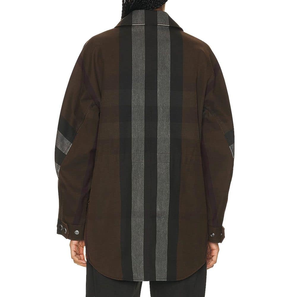 Burberry Brown Cotton Parka - Image 3