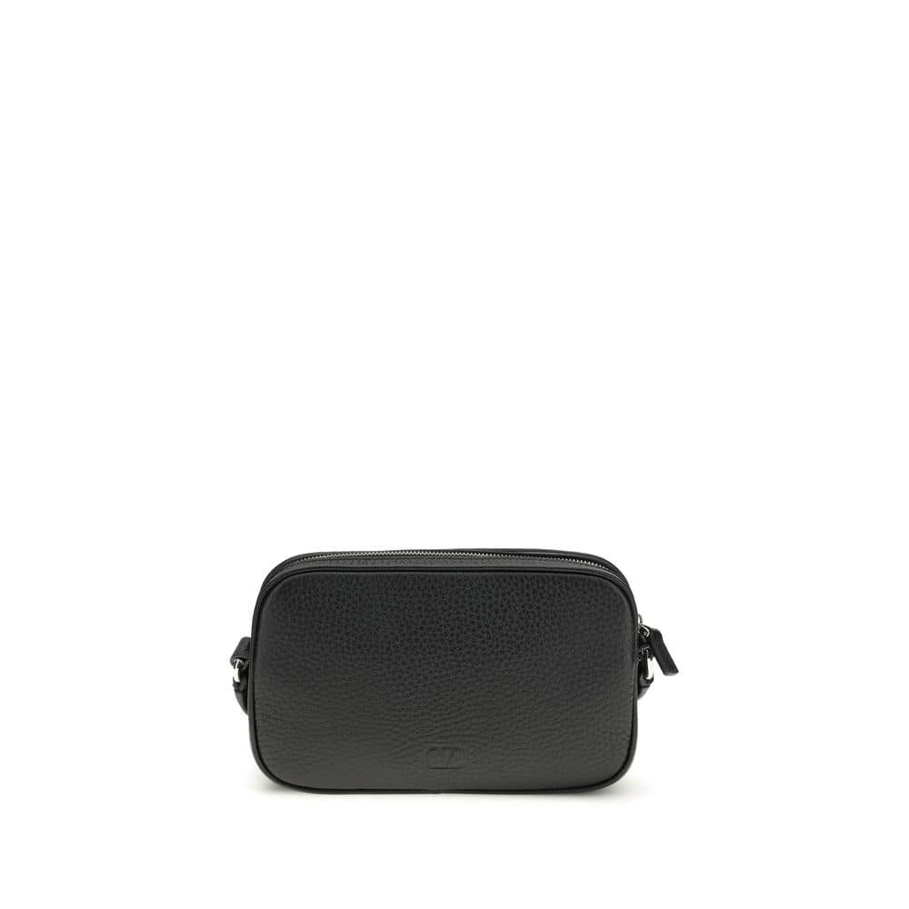 Valentino Garavani Black Calf Leather Bos Taurus Accessories