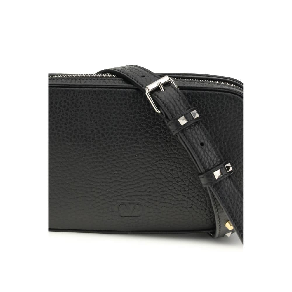 Valentino Garavani Black Calf Leather Bos Taurus Accessories - Image 4