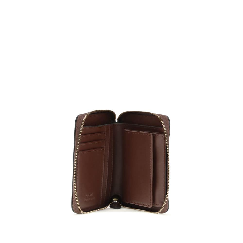 PINKO Brown Calf Leather Bos Taurus Wallet - Image 3