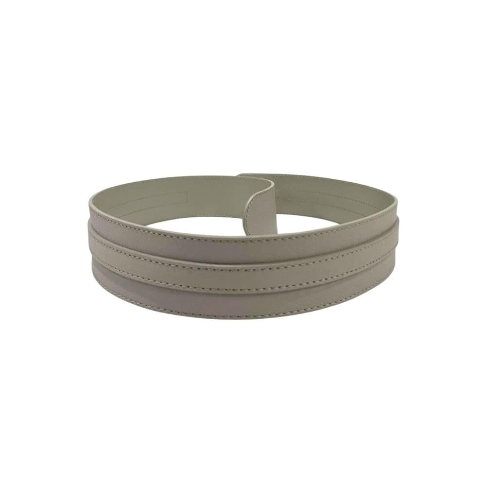 Borbonese Grey Genuine Leather Women's Belt - Image 3