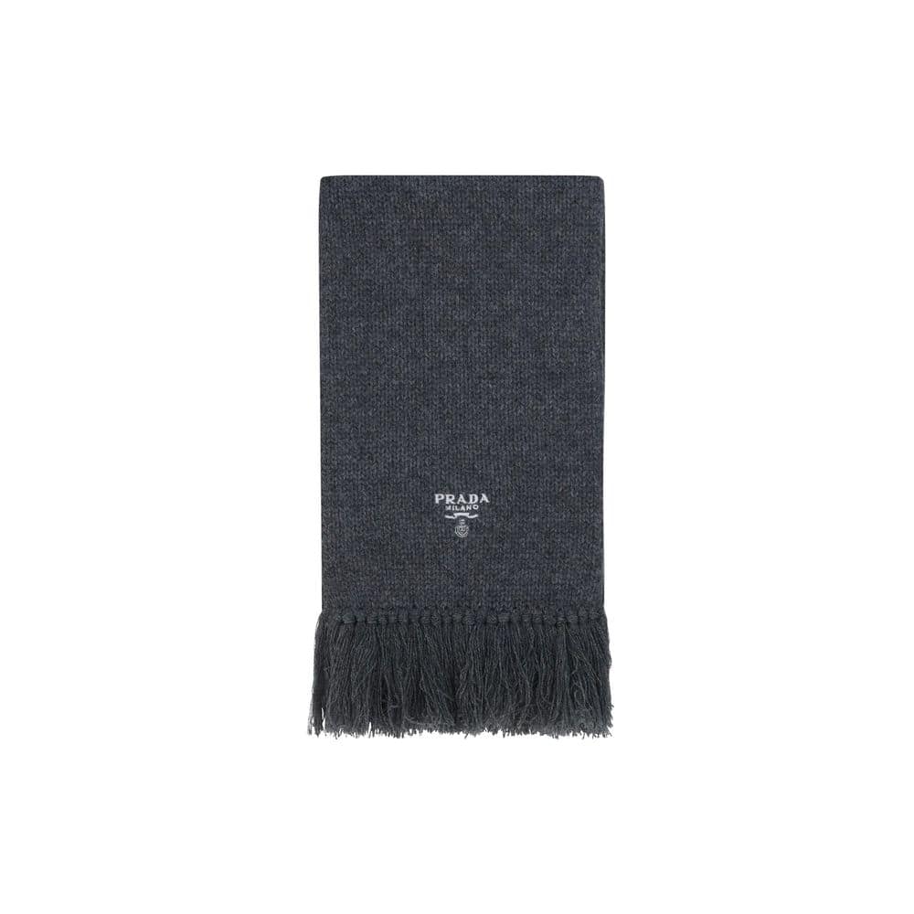Prada Gray Cashmere Scarf