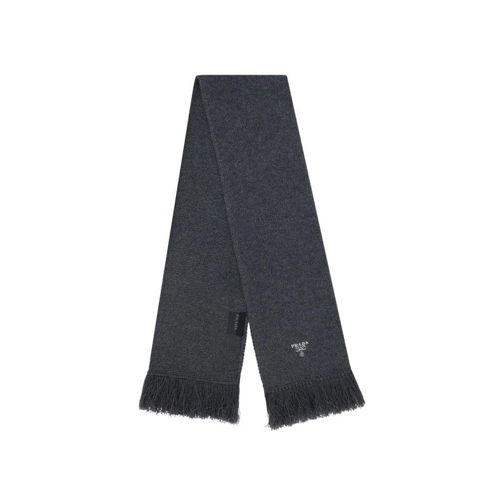 Prada Gray Cashmere Scarf - Image 2