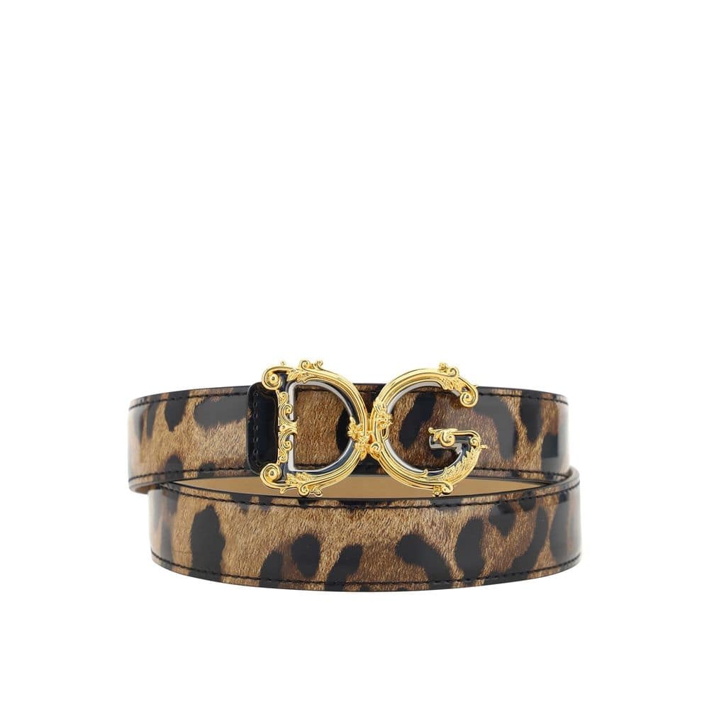 Dolce & Gabbana Brown Calfskin Regular Belt - Image 2