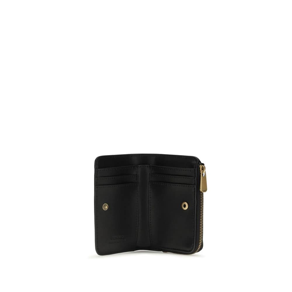 PINKO Black Calf Leather Bos Taurus Wallet - Image 3
