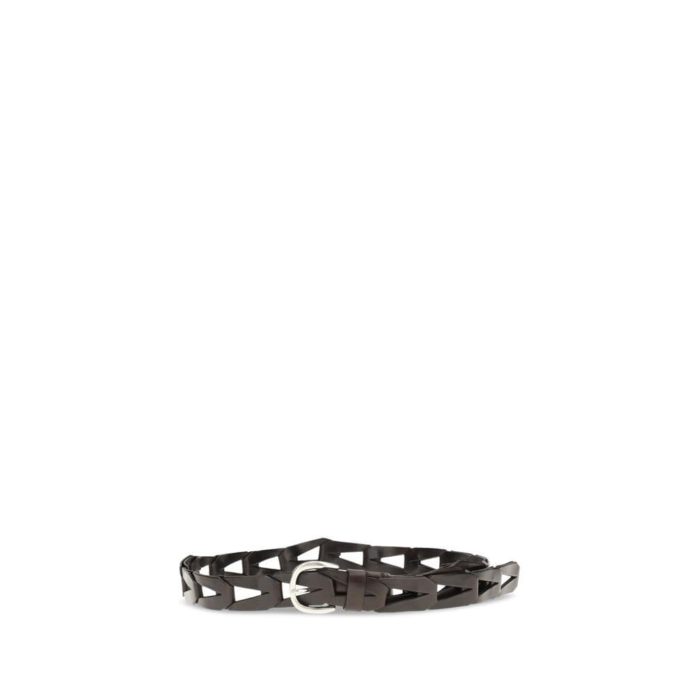 P.A.R.O.S.H. Black Calf Leather Bos Taurus Belt - Image 2