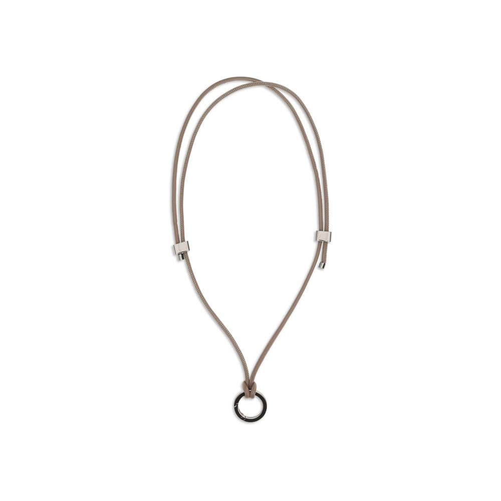 Brunello Cucinelli Black Calf Leather Bos Taurus Necklace - Image 2