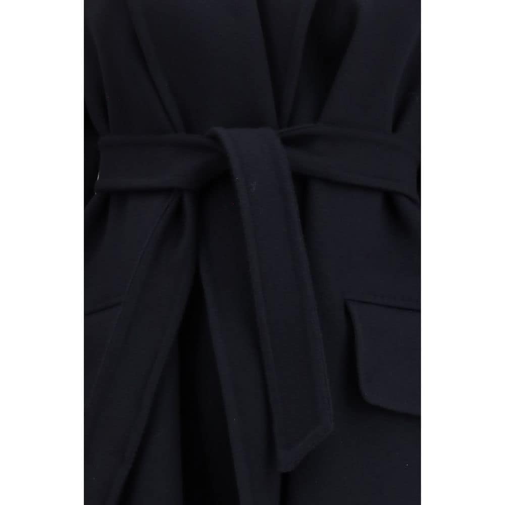 Max Mara Black Cashmere Coat - Image 3
