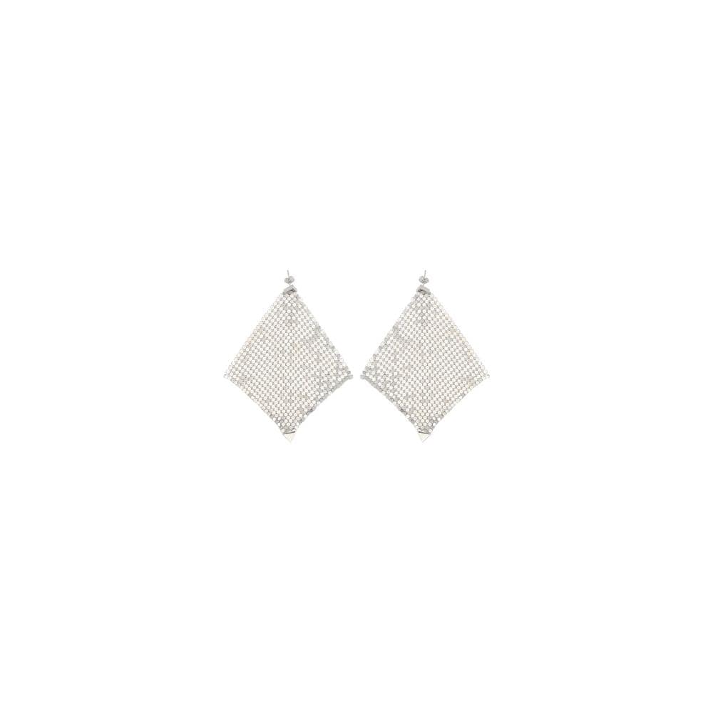Rabanne Silver Brass Earrings