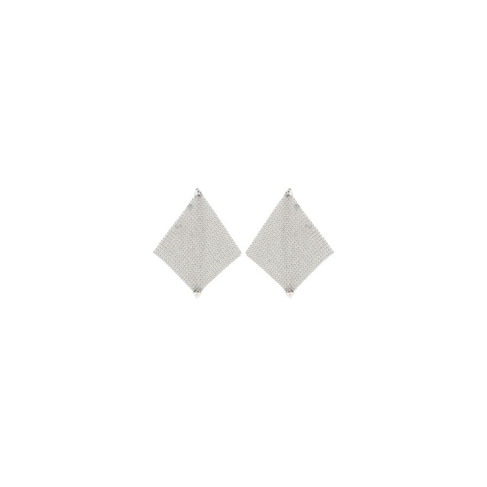 Rabanne Silver Brass Earrings - Image 2