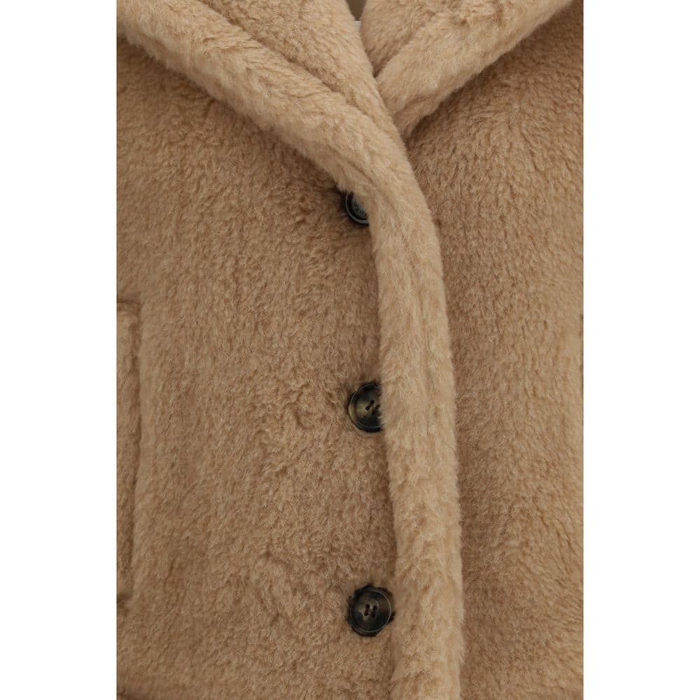 Max Mara Beige Alpaca Vicugna Pacos Coat - Image 3
